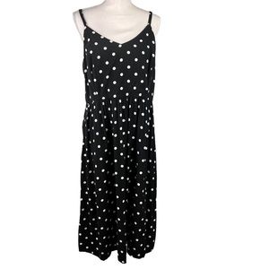 Old Navy Black White Dot Cami Sundress XL
